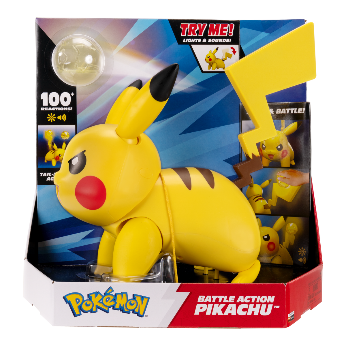 Pokémon Battle Action Pikachu - Interactive Figure with Lights & Sounds - GameOn.games