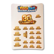Pokemon 30th Celebration Anniversary sticker sheet