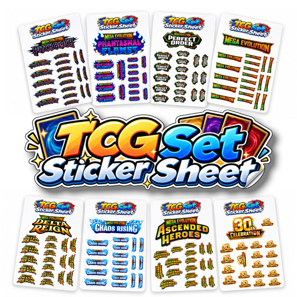 TCG Set Logo Sticker Sheet
