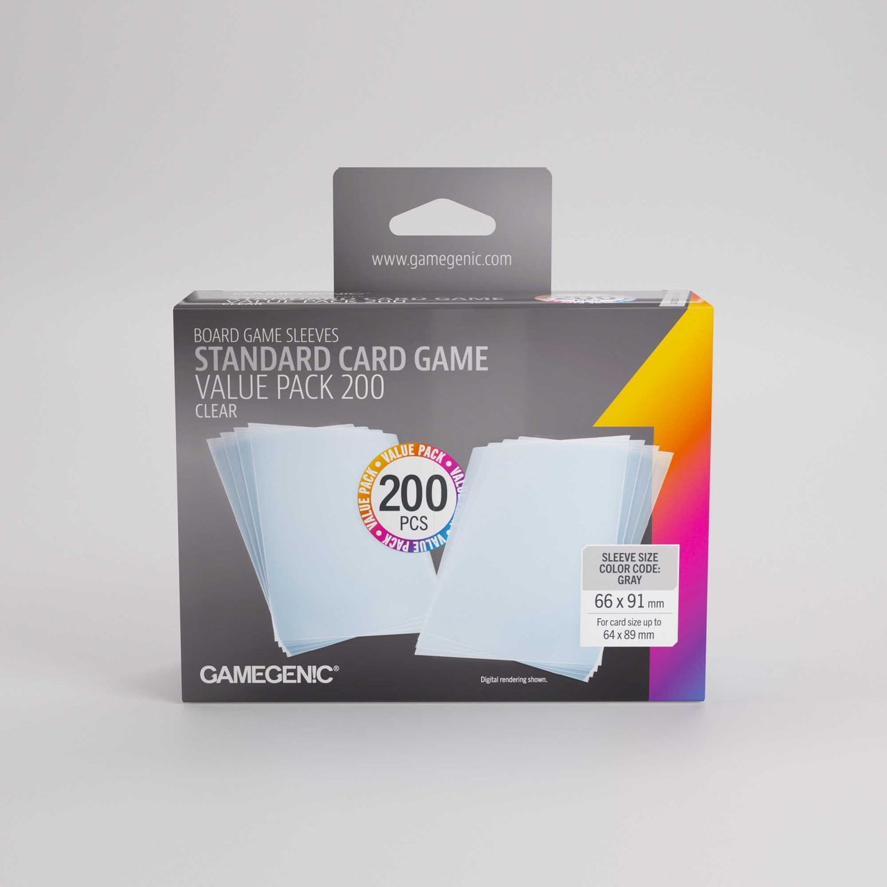 Gamegenic Prime Sleeves Standard Card Game-Size Value Pack (200)