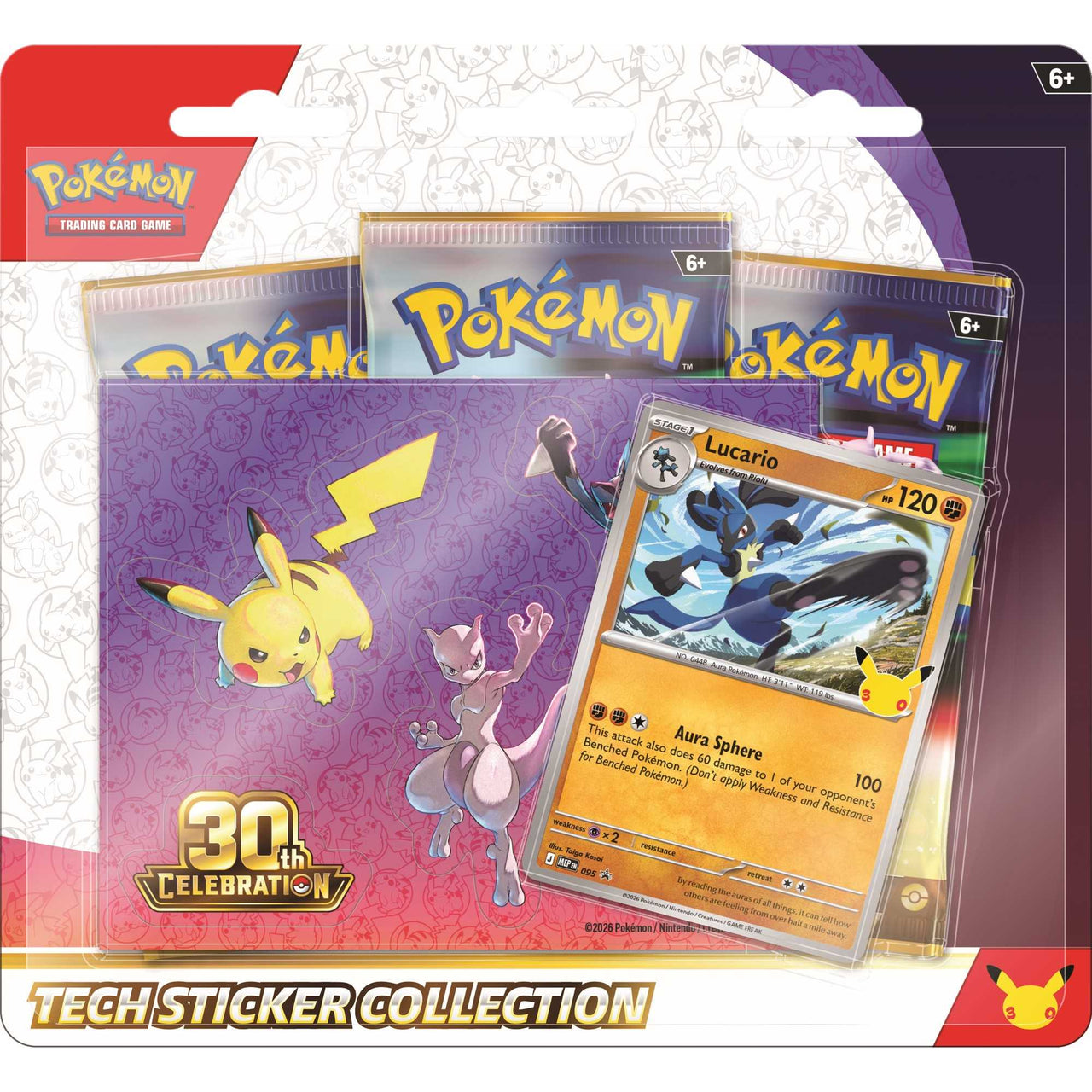 Pokémon TCG: Tech Sticker Collection - Assorted - 30th Celebration