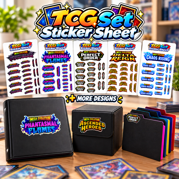 TCG Set Logo Sticker Sheet