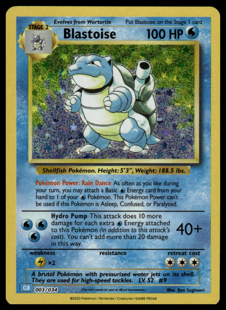 Blastoise - front scan (Classic Collection)