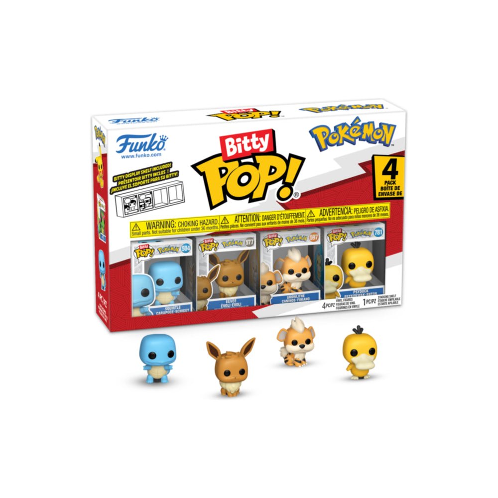 Bitty POP: Pokémon - Squirtle 4 Pack - GameOn.games
