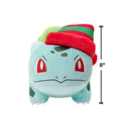Bulbasaur with Striped Hat 8" Plush - GameOn.games
