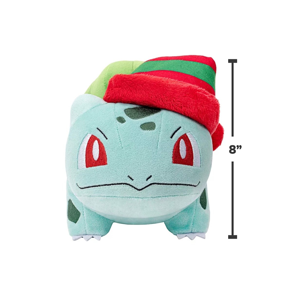 Bulbasaur with Striped Hat 8" Plush - GameOn.games