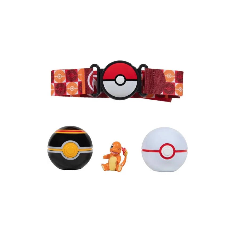 Clip 'N' Go Poke Ball Belt Set - Charmander - GameOn.games
