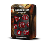 FanRoll: Dragon Storm Silicone Dice Set: Red Dragon Scales - GameOn.games