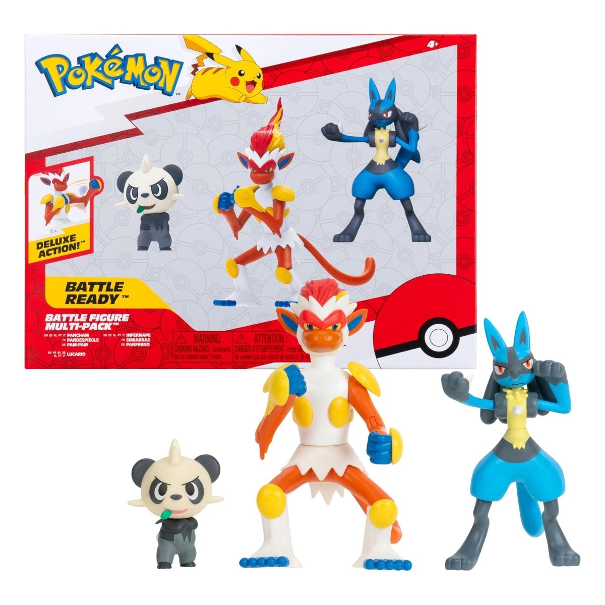 Fighting - type Battle Ready 3 - figure - Lucario, Pancham & Monferno - GameOn.games