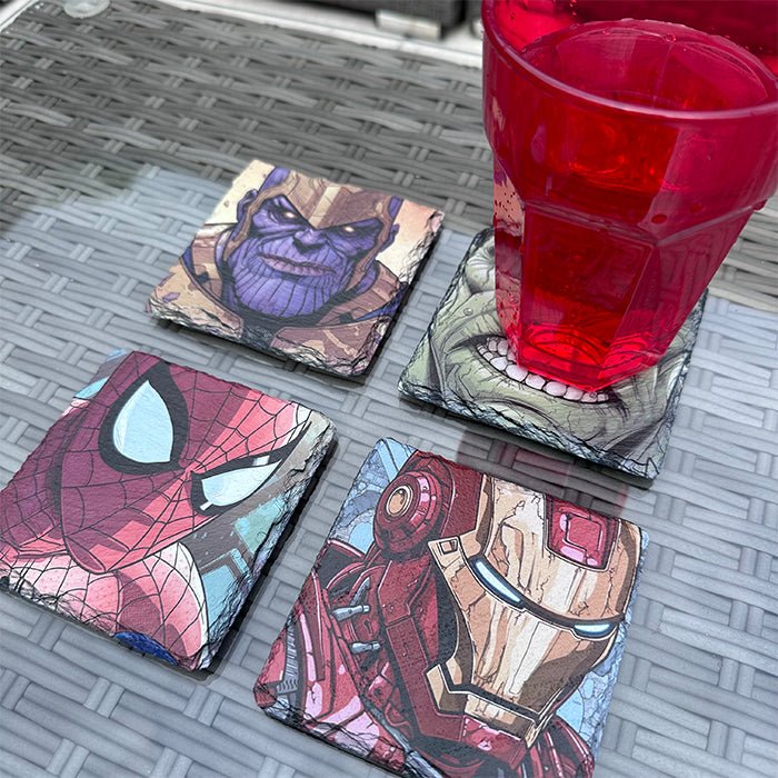 Marvel Slate Coasters - Infinity Set of 4 1 - GameOn.games