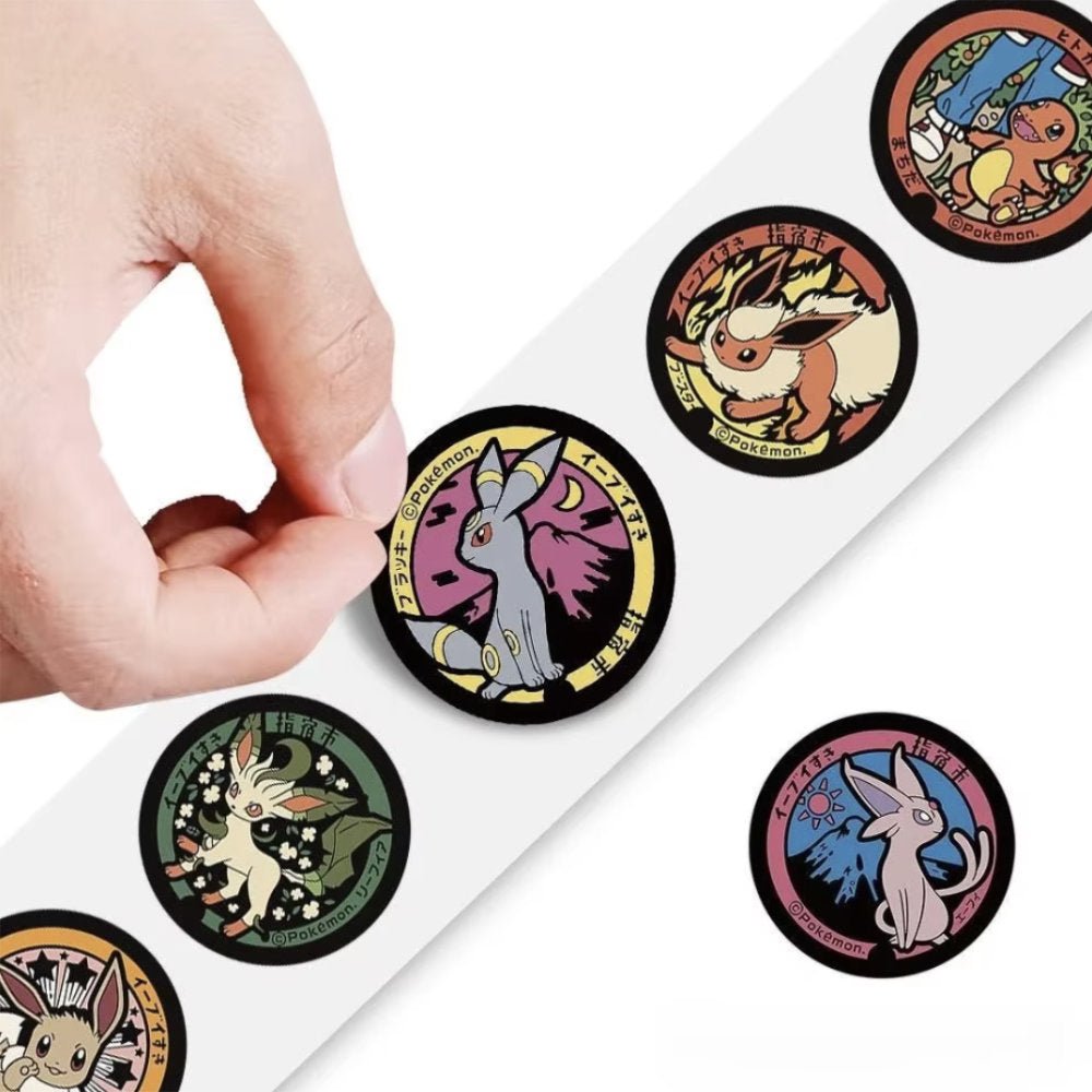 Mini Circle Pokémon Stickers - Roll of 1000 - GameOn.games