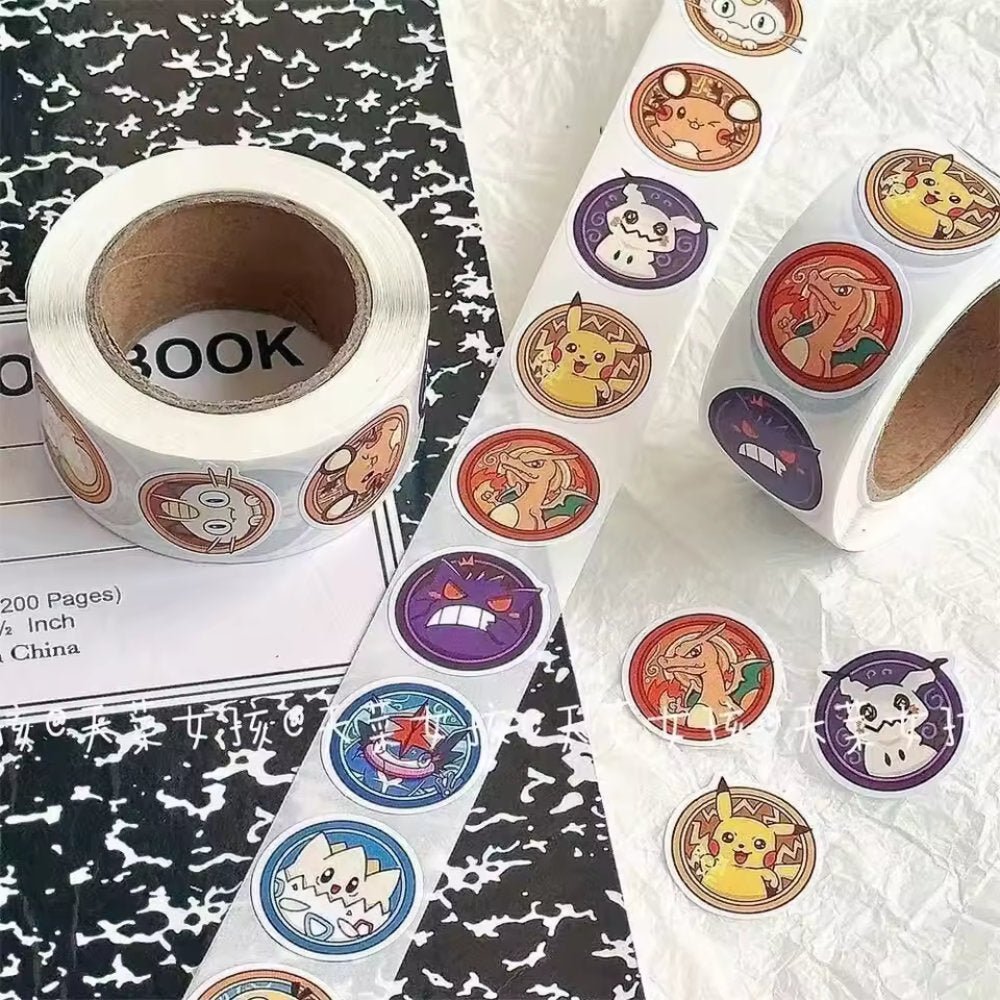 Mini Pokémon Stickers - Roll of 500 - GameOn.games