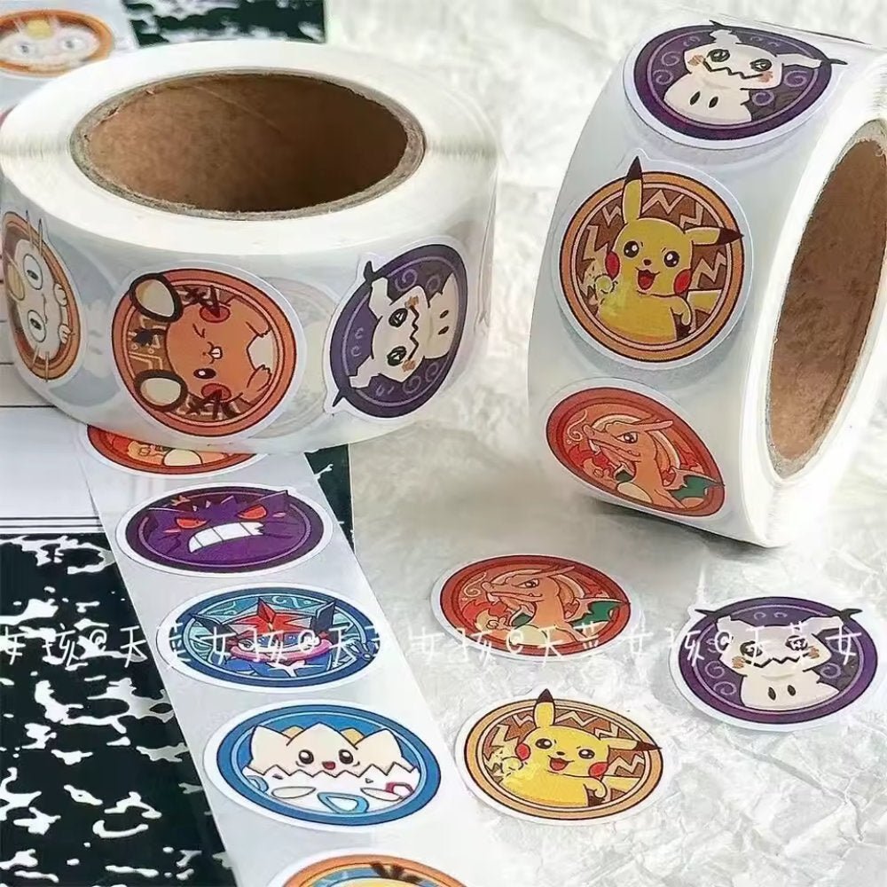 Mini Pokémon Stickers - Roll of 500 - GameOn.games