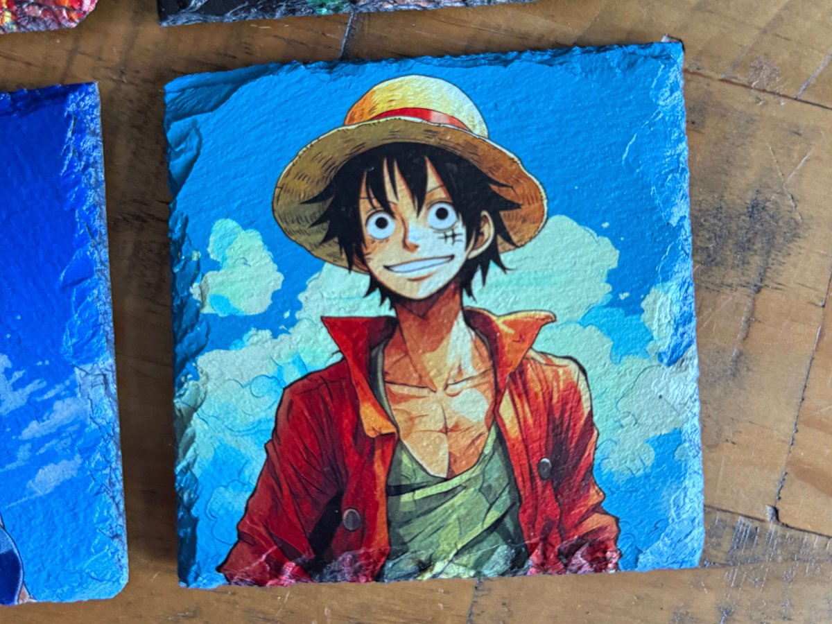 One Piece Slate Coasters - Set of 4 - GameOn.games