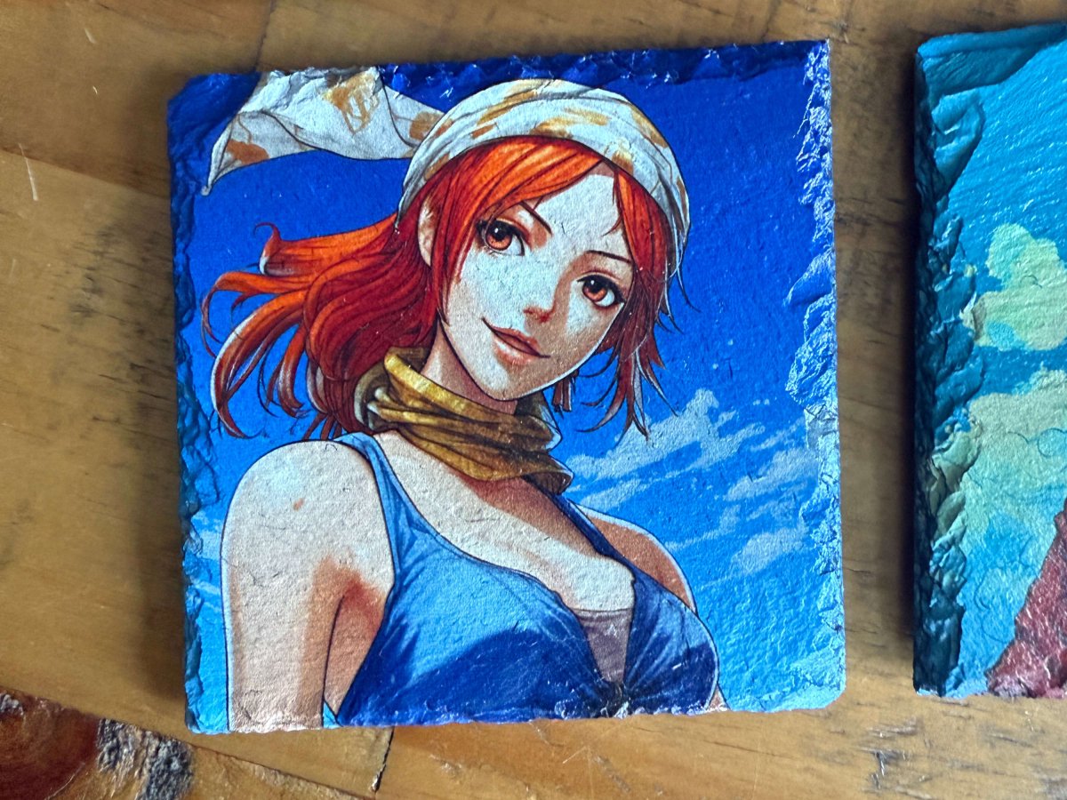 One Piece Slate Coasters - Set of 4 - GameOn.games