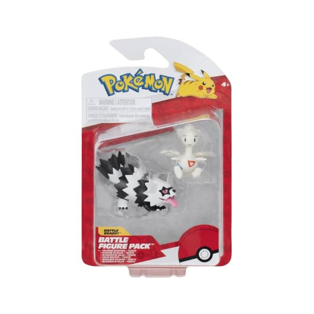 Pokémon 2 - 3" Battle Figure Pack - Galarian Zigzagoon & Togetic - GameOn.games