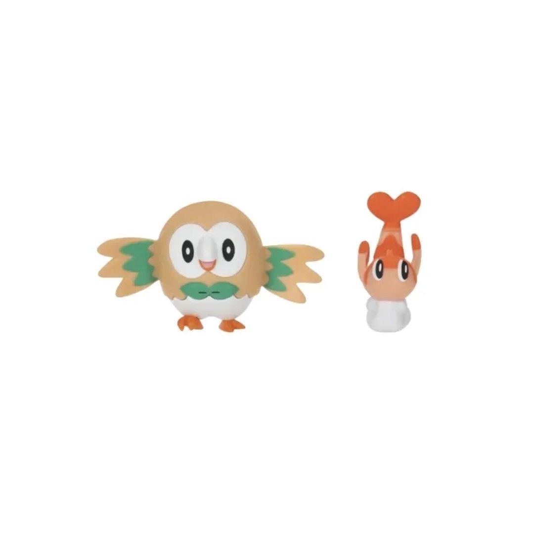 Pokémon 2 - 3" Battle Figure Pack - Rowlet & Tatsugiri - GameOn.games