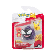Pokémon 3 - pack Battle Figure - Magby, Gastly, Pikachu - GameOn.games