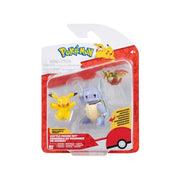 Pokémon Battle Figure 3 Pack - Wartortle, Pikachu & Flapple - GameOn.games