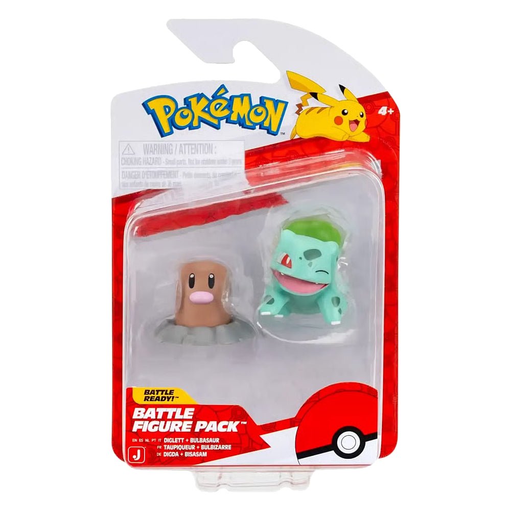Pokémon Battle Figure - Diglett & Bulbasaur - GameOn.games