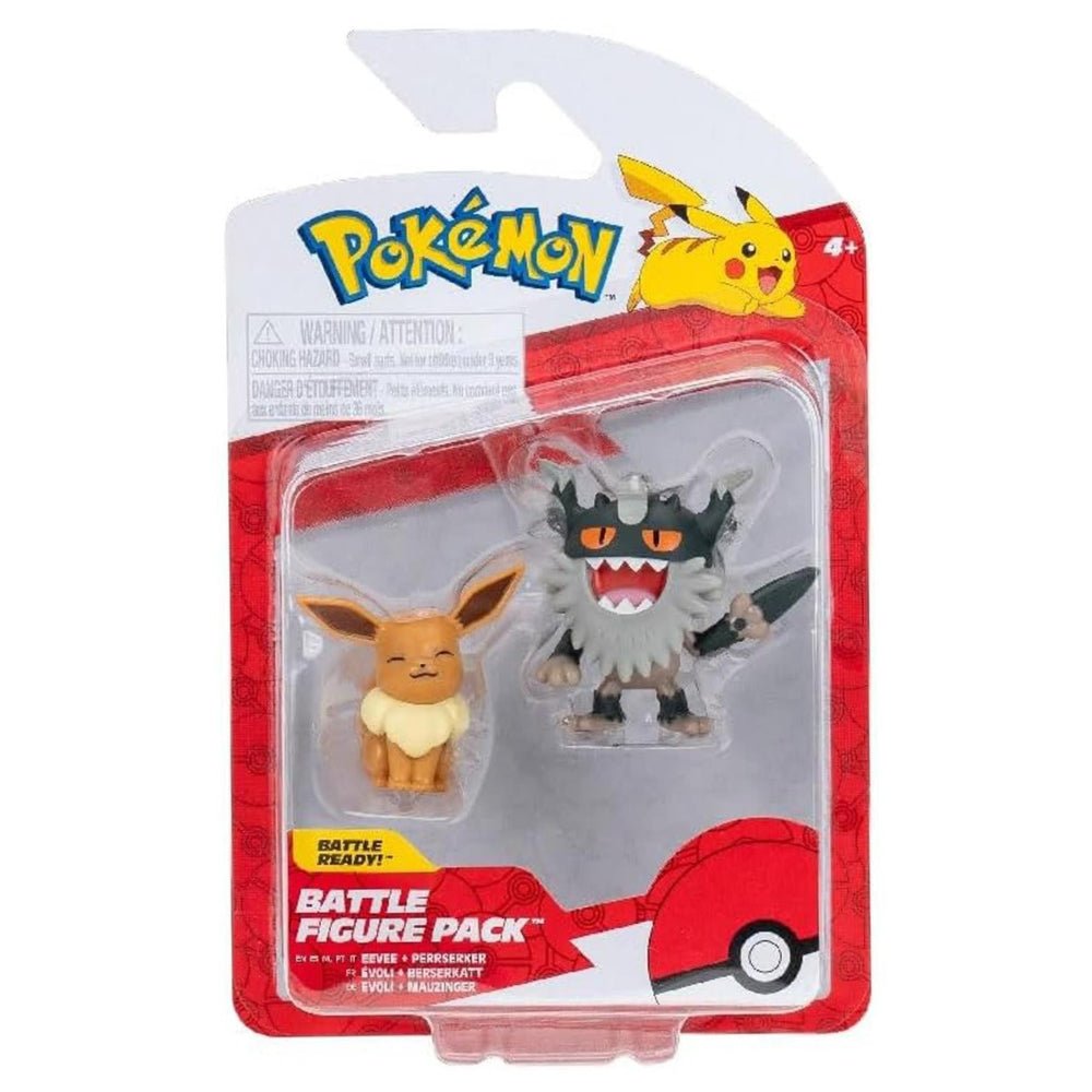 Pokémon Battle Figure - Eevee & Perrserker - GameOn.games
