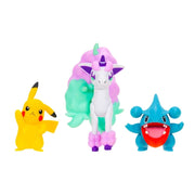 Pokémon Battle Figure - Pikachu & Galarian Ponyta & Gible - GameOn.games