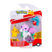 Pokémon Battle Figure - Pikachu & Galarian Ponyta & Gible - GameOn.games