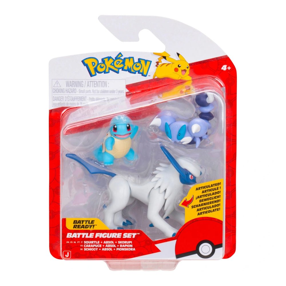 Pokémon Battle Figure - Squirtle & Absol & Skorupi - GameOn.games