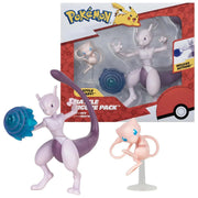 Pokémon Battle Figures 2 Pack - Mew and Mewtwo - GameOn.games