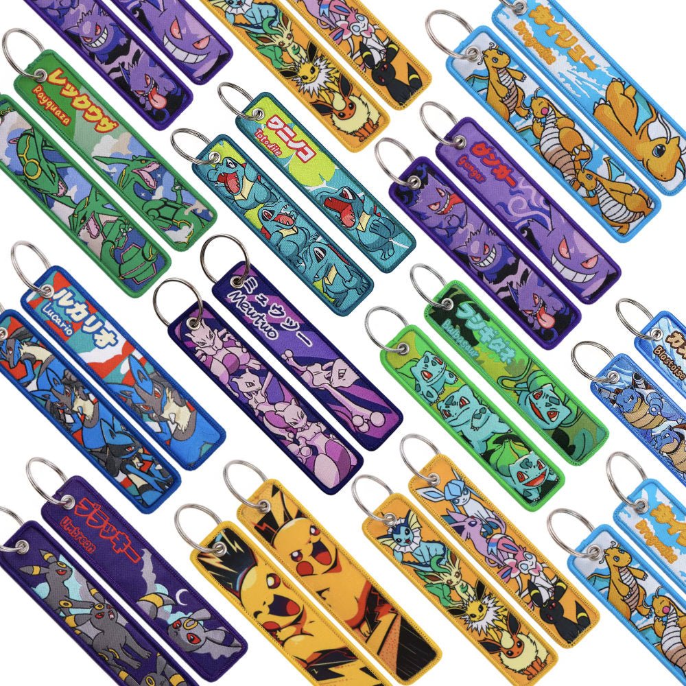 Pokémon Embroidered Keychain - 11 Designs to Choose From - GameOn.games