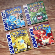 Pokémon Gameboy Cover Wooden Coasters - GameOn.games