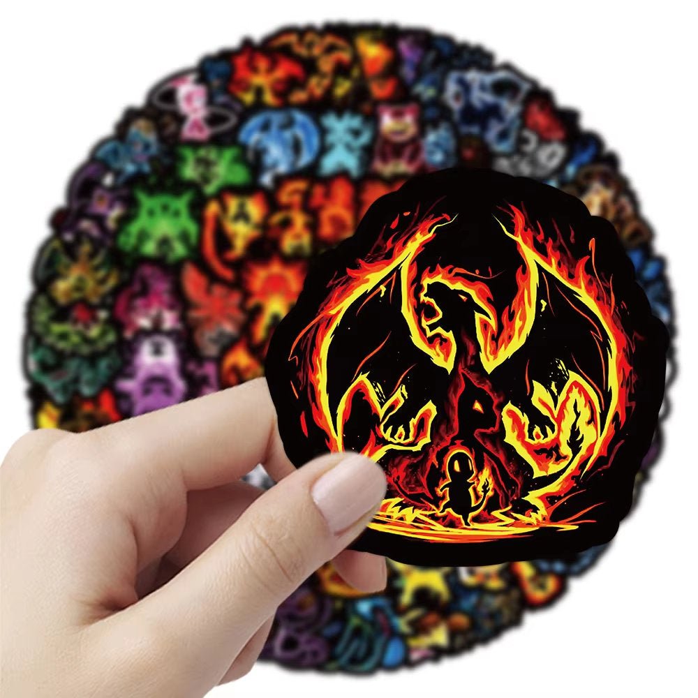 Pokémon Stickers (Black) - Pack of 60 - GameOn.games