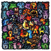 Pokémon Stickers (Black) - Pack of 60 - GameOn.games
