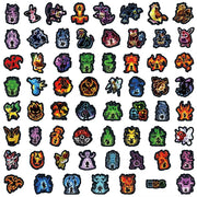 Pokémon Stickers (Black) - Pack of 60 - GameOn.games