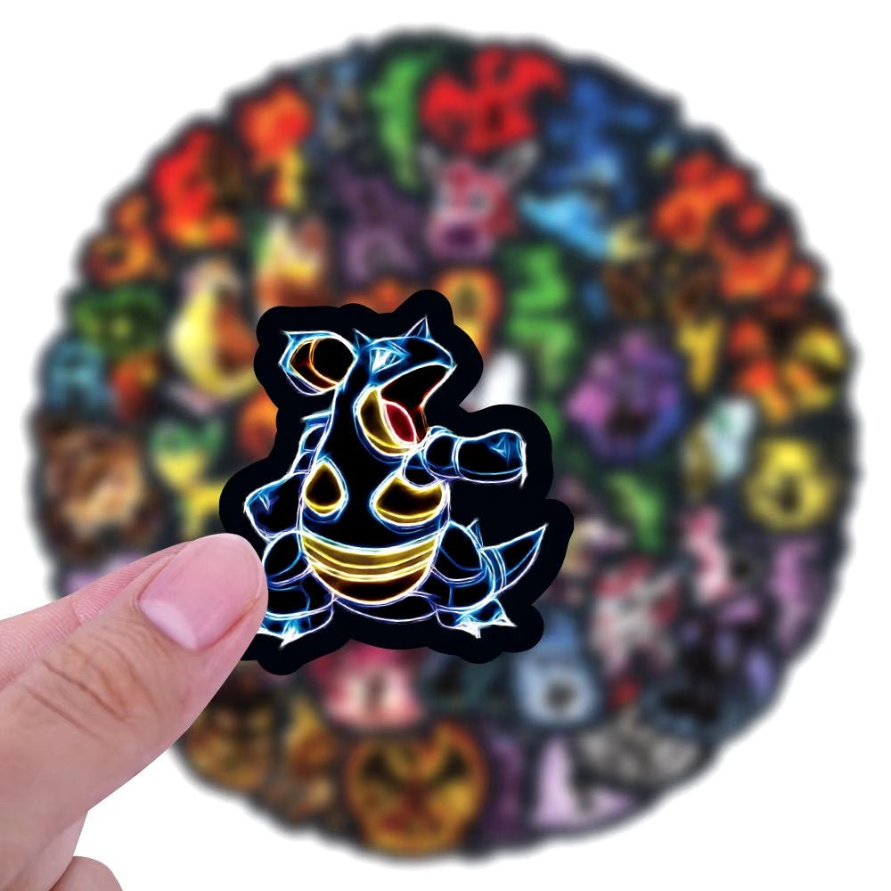 Pokémon Stickers (Black) - Pack of 60 - GameOn.games