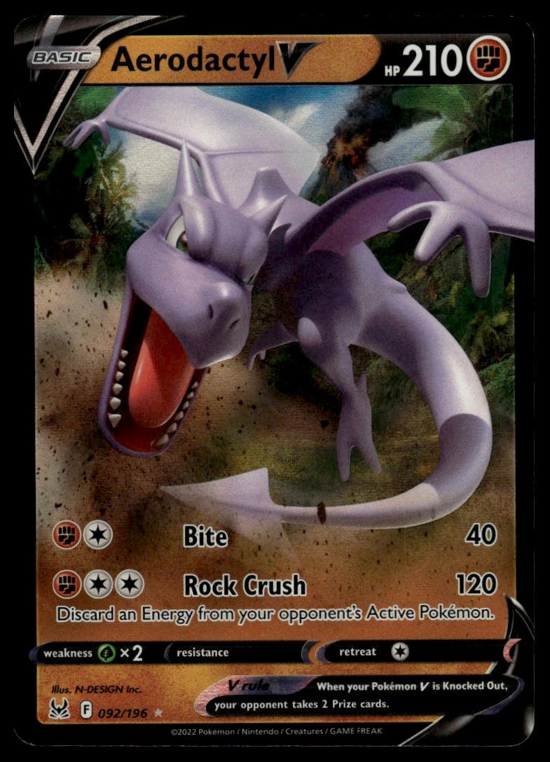 Pokémon TCG - Aerodactyl V (Lost Origin 092) - GameOn.games