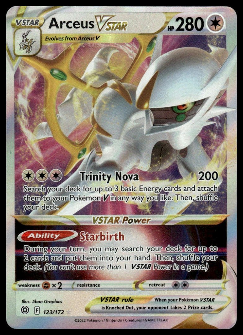 Pokémon TCG - Arceus VSTAR (Brilliant Stars 123) - GameOn.games