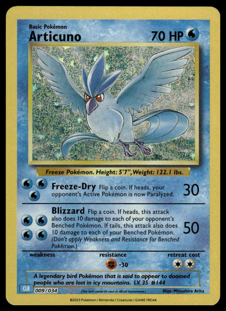 Pokémon TCG - Articuno (Trading Card Game Classic 009 CLB) - GameOn.games