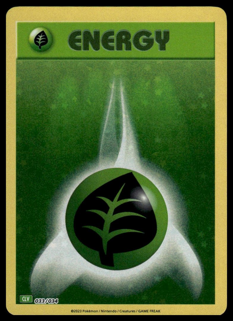 Pokémon TCG - Basic Grass Energy (Trading Card Game Classic 033 CLV) - GameOn.games