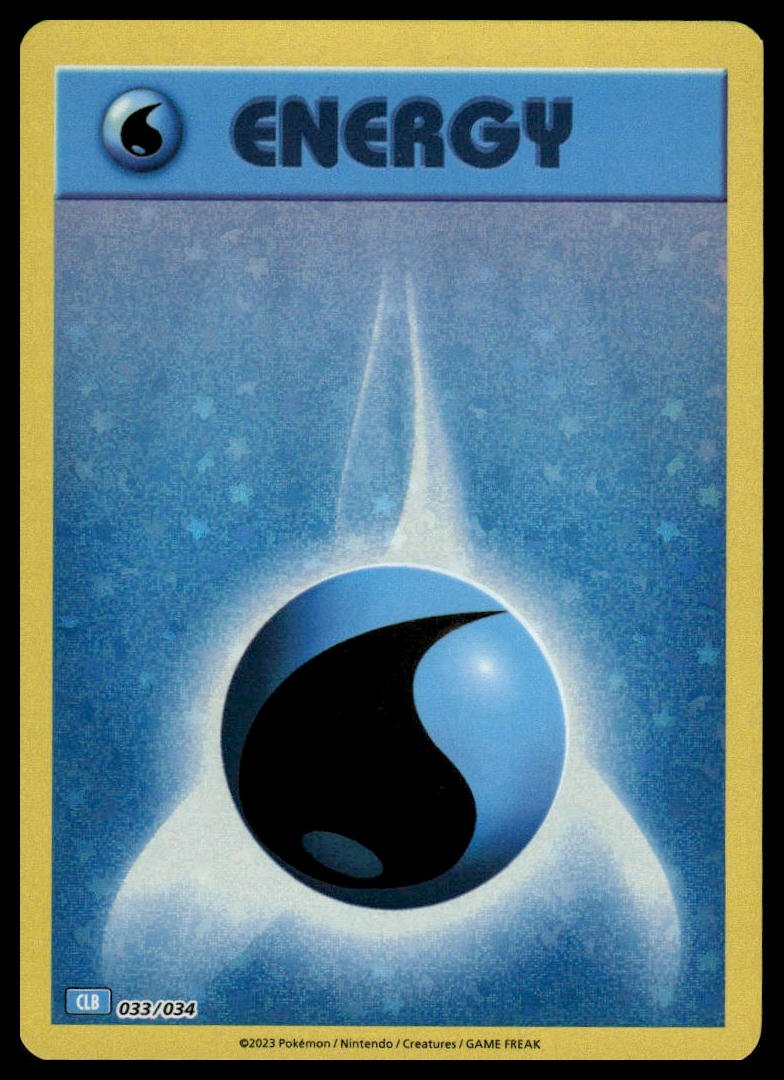 Pokémon TCG - Basic Water Energy (Trading Card Game Classic 033 CLB)