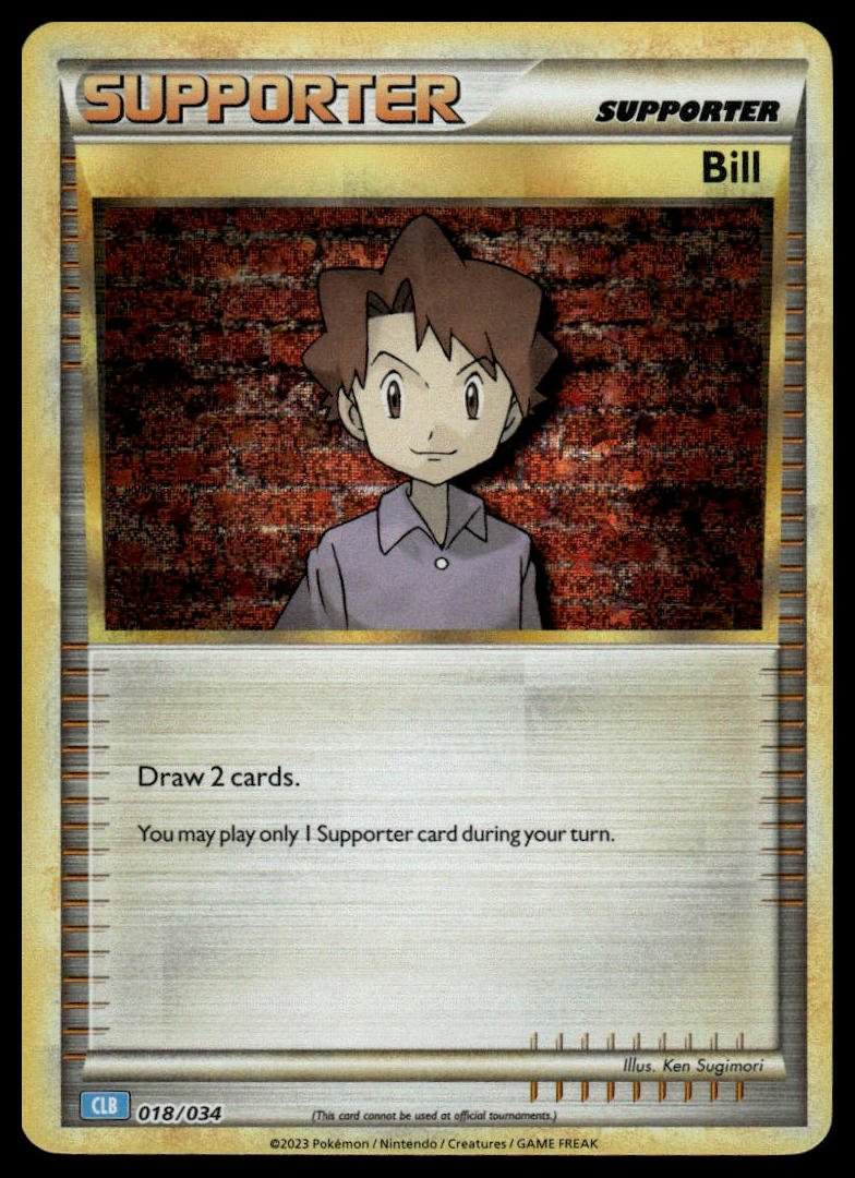 Pokémon TCG - Bill (Trading Card Game Classic 018 CLB) - GameOn.games