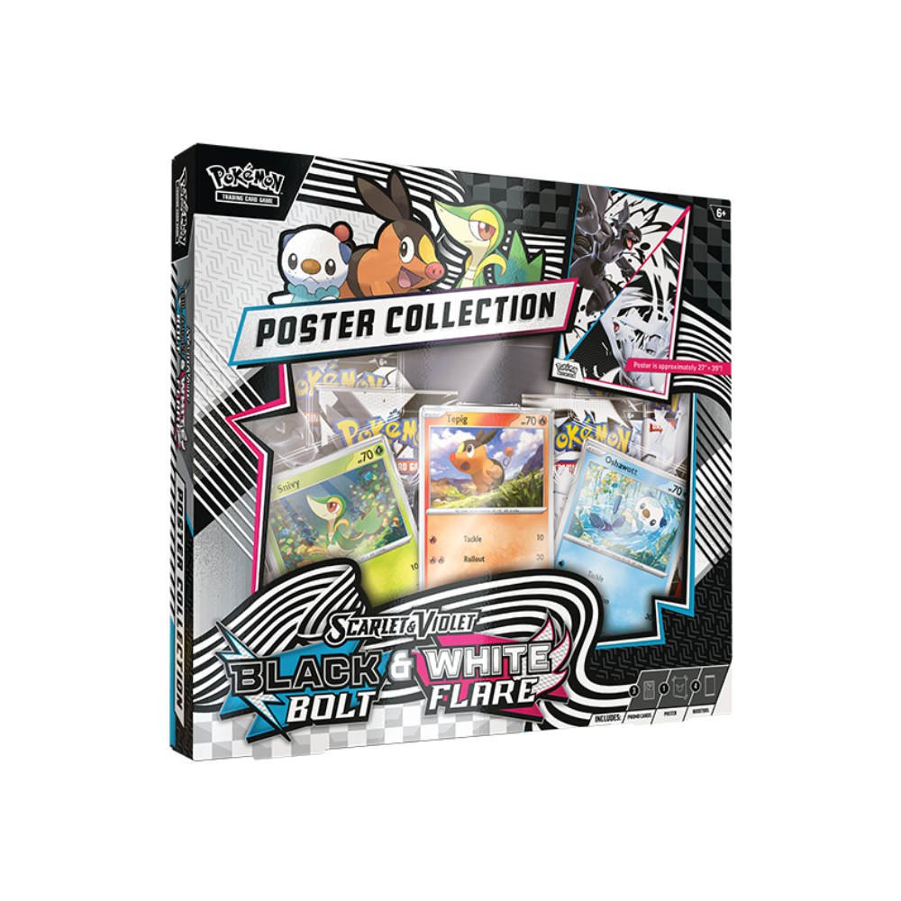 Pokémon TCG: Black Bolt & White Flare Unova Poster Collection - GameOn.games