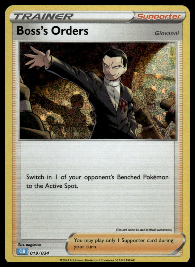 Pokémon TCG - Boss's Orders (Trading Card Game Classic 019 CLB) - GameOn.games