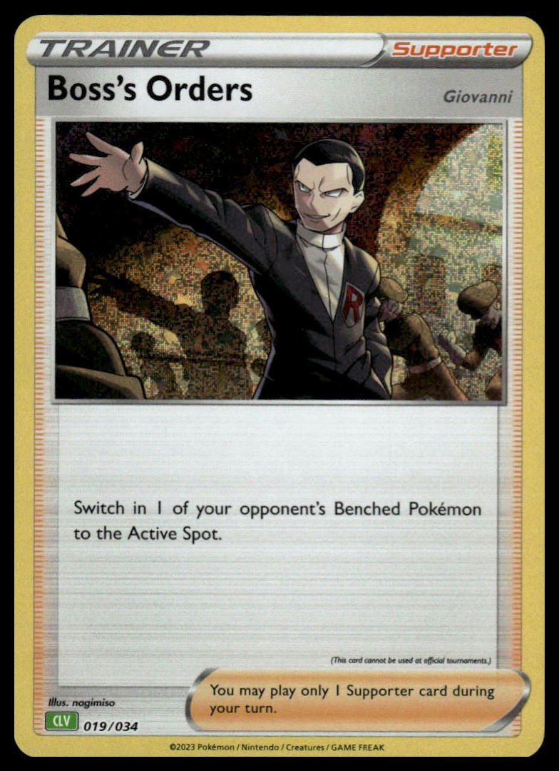 Pokémon TCG - Boss's Orders (Trading Card Game Classic 019 CLV) - GameOn.games