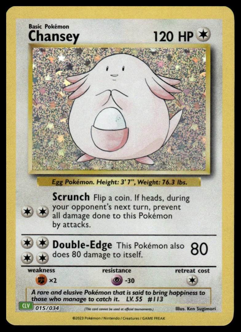 Pokémon TCG - Chansey (Trading Card Game Classic 015 CLV) - GameOn.games