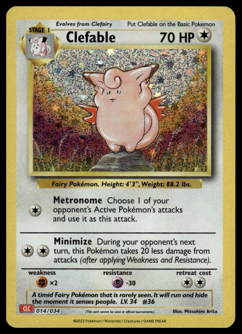 Pokémon TCG - Clefable (Trading Card Game Classic 014 CLC) - GameOn.games