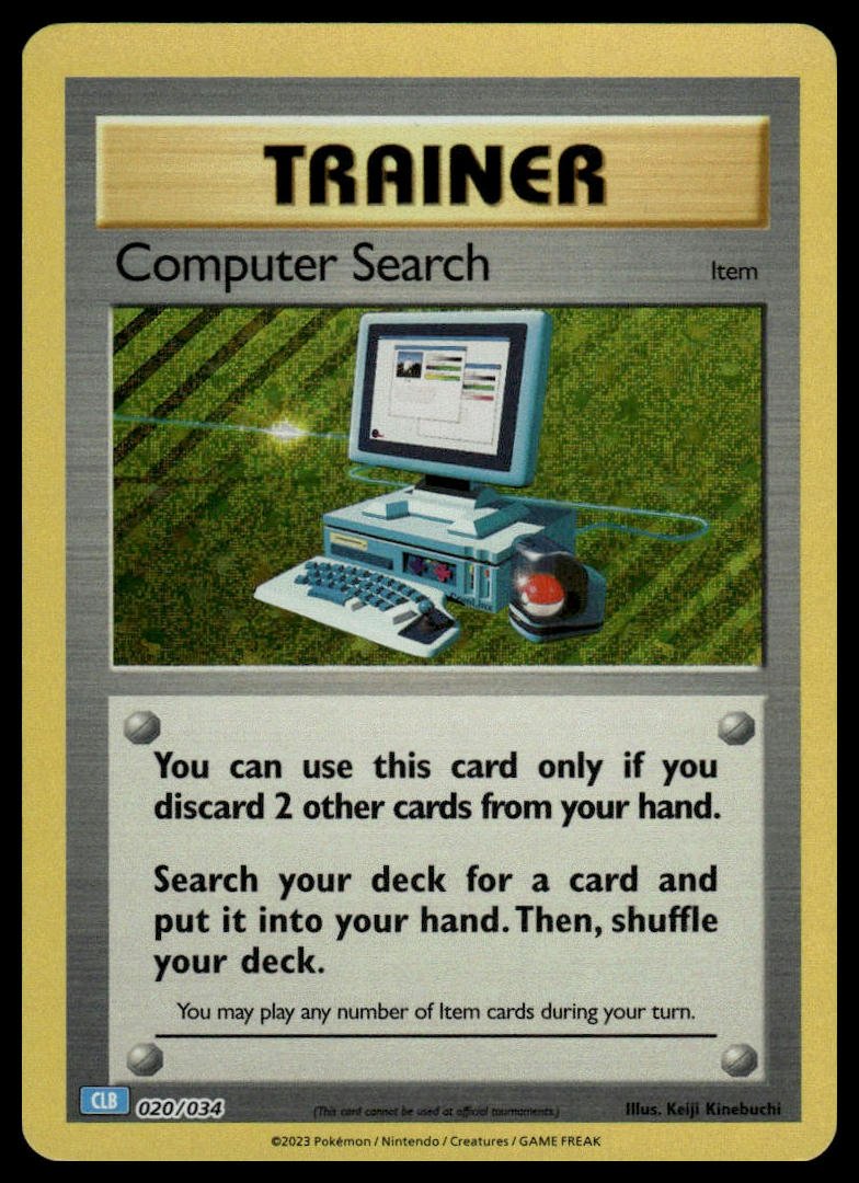 Pokémon TCG - Computer Search (Trading Card Game Classic 020 CLB) - GameOn.games