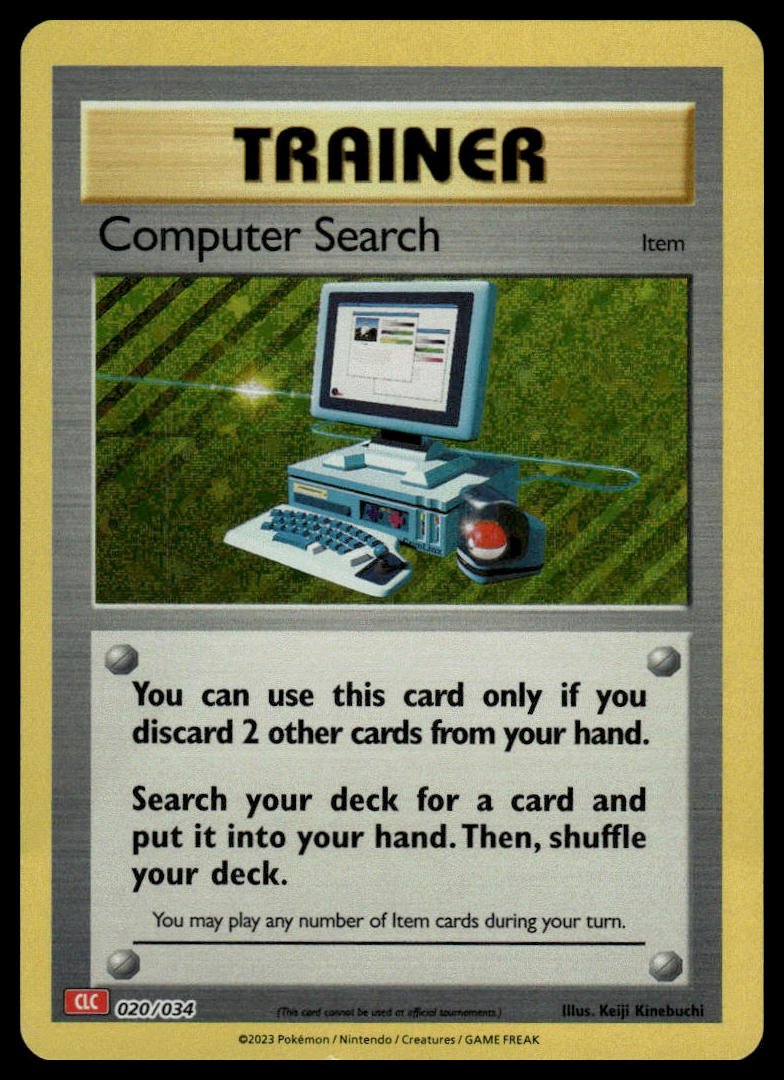 Pokémon TCG - Computer Search (Trading Card Game Classic 020 CLC) - GameOn.games