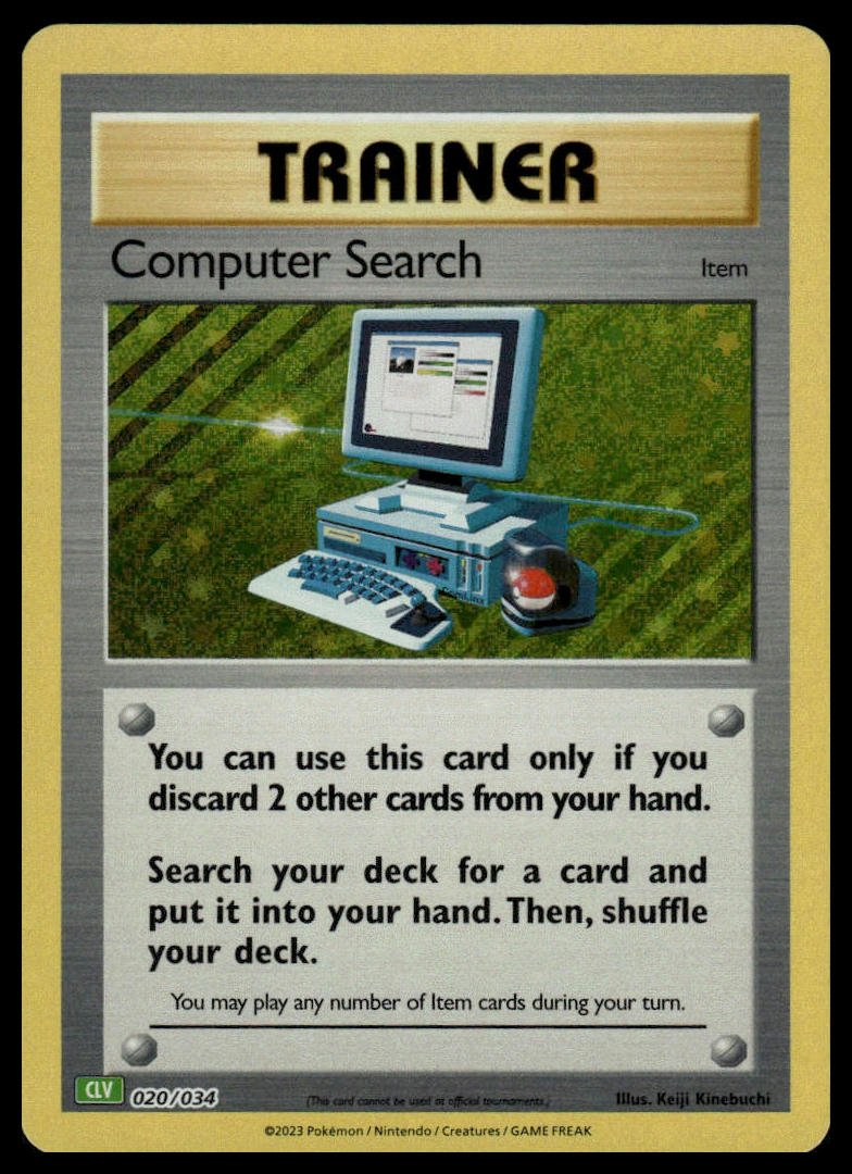 Pokémon TCG - Computer Search (Trading Card Game Classic 020 CLV) - GameOn.games