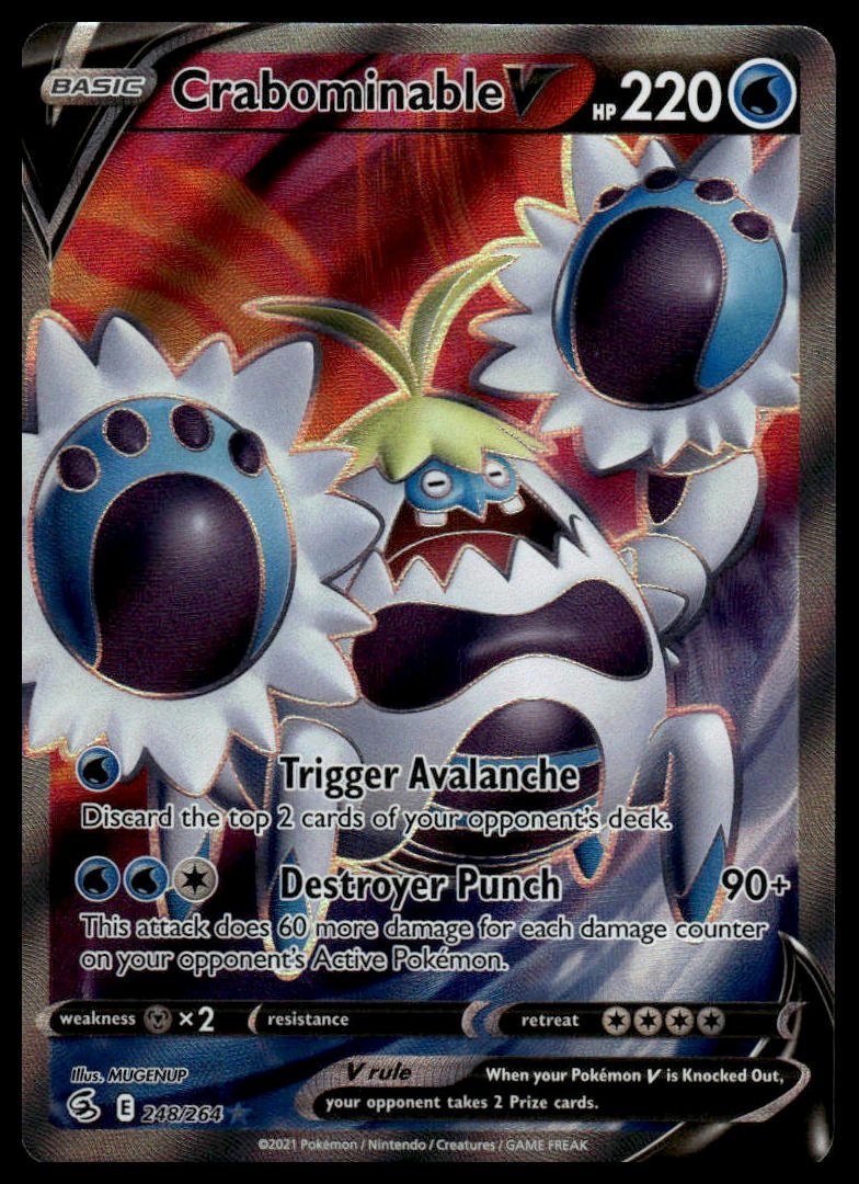 Pokémon TCG - Crabominable V (Fusion Strike 248) - GameOn.games